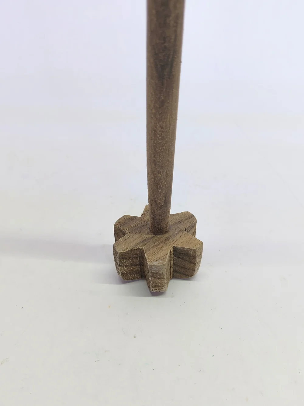 VINTAGE Indian Wooden Mathani Churning Mixer Blender Masher 9.5